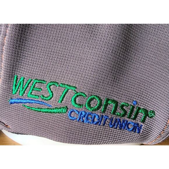 EC Westconsin Credit Union Baseball Cap Gray Embroidered Logo Never Worn K - Picture 5 of 10